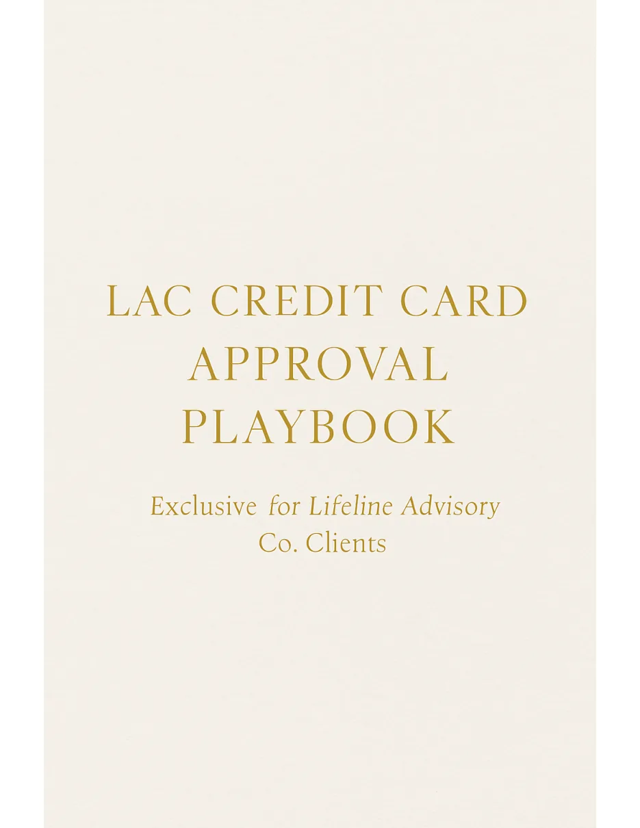 Cover of LAC Credit Card Approval Playbook